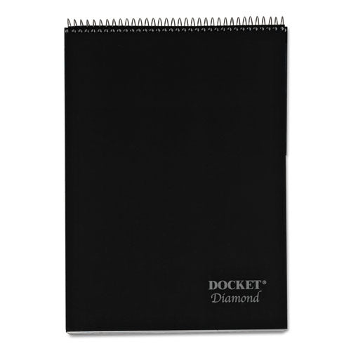 TOPS™ Docket Diamond Top-wire Ruled Planning Pad, Wide-legal Rule, Black Cover, 60 White 8.5 X 11.75 Sheets freeshipping - TVN Wholesale