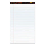 TOPS™ Docket Gold Ruled Perforated Pads, Wide-legal Rule, 50 White 8.5 X 14 Sheets, 12-pack freeshipping - TVN Wholesale