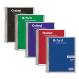 Oxford™ Coil-lock Wirebound Notebooks, 3-hole Punched, 5 Subject, Medium-college Rule, Randomly Assorted Covers, 11 X 8.5, 200 Sheets freeshipping - TVN Wholesale