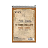 TOPS™ Second Nature Recycled Notepads, Gregg Rule, Brown Cover, 80 White 6 X 9 Sheets freeshipping - TVN Wholesale