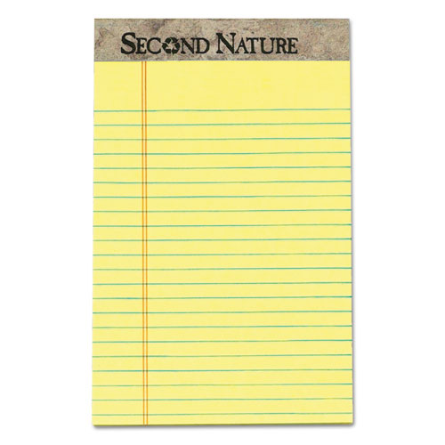 TOPS™ Second Nature Recycled Ruled Pads, Narrow Rule, 50 Canary-yellow 5 X 8 Sheets, Dozen freeshipping - TVN Wholesale