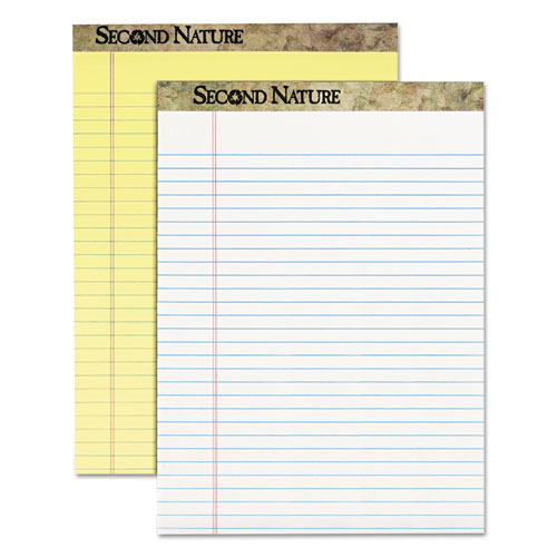 TOPS™ Second Nature Recycled Ruled Pads, Wide-legal Rule, 50 Canary-yellow 8.5 X 14 Sheets, Dozen freeshipping - TVN Wholesale