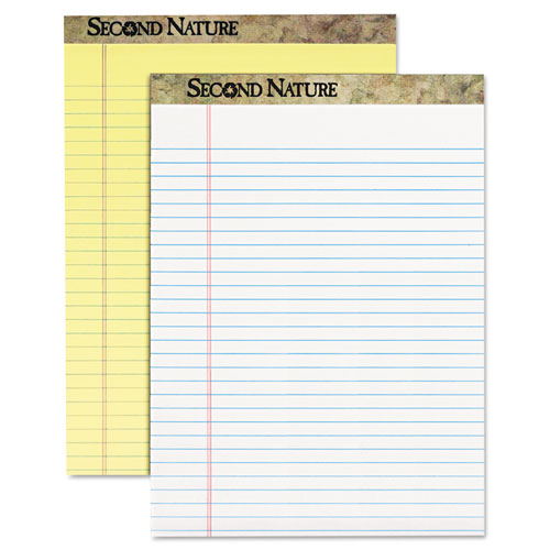 TOPS™ Second Nature Recycled Ruled Pads, Wide-legal Rule, 50 Canary-yellow 8.5 X 14 Sheets, Dozen freeshipping - TVN Wholesale