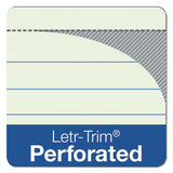 TOPS™ "the Legal Pad" Ruled Perforated Pads, Wide-legal Rule, 50 Green-tint 8.5 X 11.75 Sheets, Dozen freeshipping - TVN Wholesale