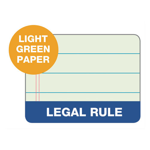 TOPS™ "the Legal Pad" Ruled Perforated Pads, Wide-legal Rule, 50 Green-tint 8.5 X 11.75 Sheets, Dozen freeshipping - TVN Wholesale