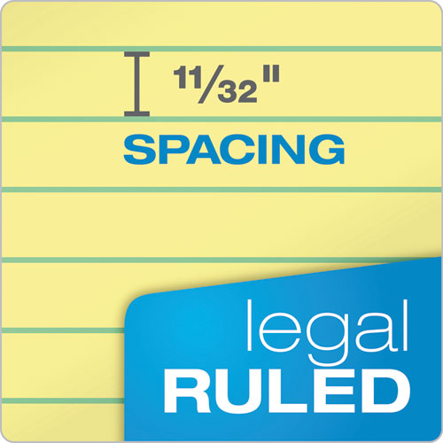TOPS™ "the Legal Pad" Plus Ruled Perforated Pads With 40 Pt. Back, Wide-legal Rule, 50 Canary-yellow 8.5 X 14 Sheets, Dozen freeshipping - TVN Wholesale