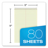 TOPS™ Gregg Steno Pads, Gregg Rule, 80 Green-tint 6 X 9 Sheets freeshipping - TVN Wholesale