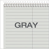 TOPS™ Prism Steno Pads, Gregg Rule, Gray Cover, 80 Gray 6 X 9 Sheets, 4-pack freeshipping - TVN Wholesale
