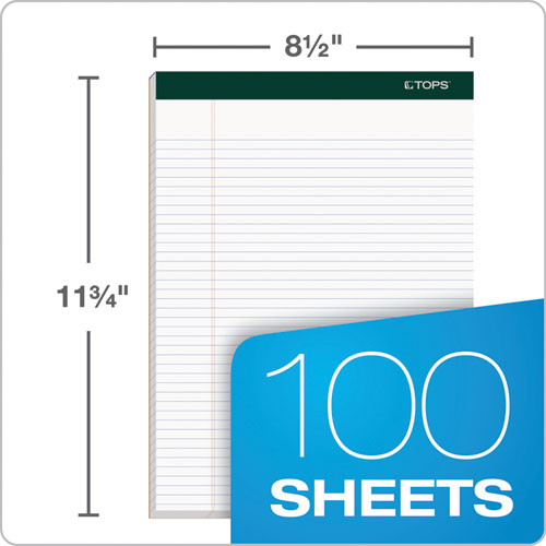 TOPS™ Double Docket Ruled Pads, Narrow Rule, 100 White 8.5 X 11.75 Sheets, 4-pack freeshipping - TVN Wholesale