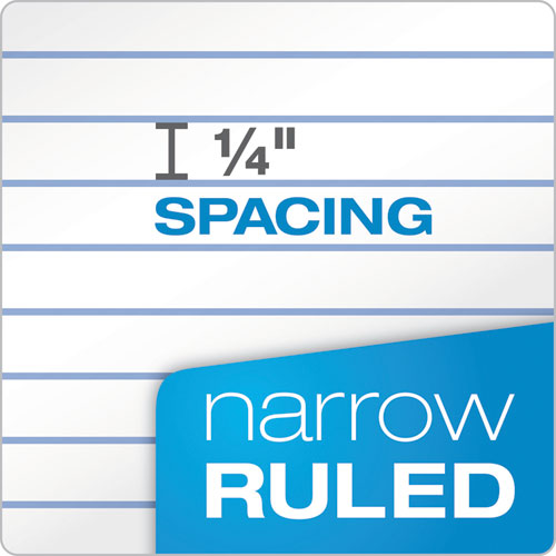 TOPS™ Double Docket Ruled Pads, Narrow Rule, 100 White 8.5 X 11.75 Sheets, 4-pack freeshipping - TVN Wholesale