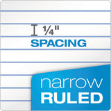 TOPS™ Double Docket Ruled Pads, Narrow Rule, 100 White 8.5 X 11.75 Sheets, 4-pack freeshipping - TVN Wholesale