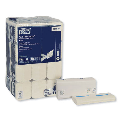 Tork® Peakserve Continuous Hand Towel, 7.91 X 8.85, White, 410 Wipes-pack, 12 Packs-carton freeshipping - TVN Wholesale