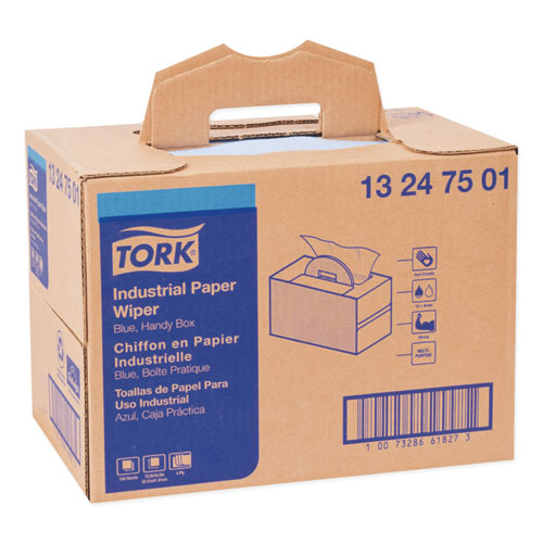 Tork® Industrial Paper Wiper, 4-ply, 12.8 X 16.5, Blue, 180-carton freeshipping - TVN Wholesale
