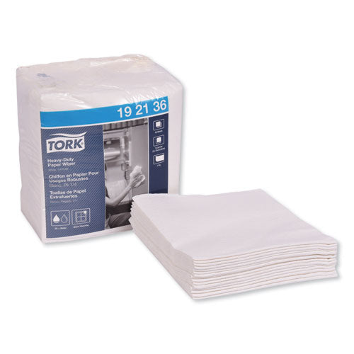Tork® Heavy-duty Paper Wiper 1-4 Fold, 12.5 X 13, White, 56-pack, 16 Packs-carton freeshipping - TVN Wholesale