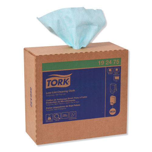 Tork® Low-lint Cleaning Cloth, 9 X 16.5, Turquois, 100-box, 8 Boxes-carton freeshipping - TVN Wholesale