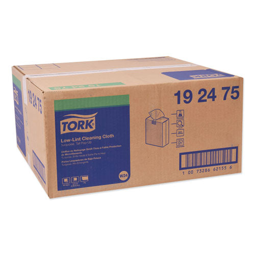 Tork® Low-lint Cleaning Cloth, 9 X 16.5, Turquois, 100-box, 8 Boxes-carton freeshipping - TVN Wholesale