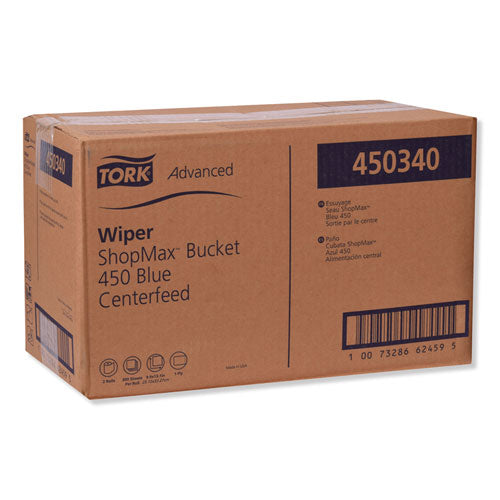 Tork® Advanced Shopmax Wiper 450, 8.5 X 10, Blue, 200-bucket, 2 Buckets-carton freeshipping - TVN Wholesale