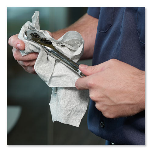 Tork® Industrial Cleaning Cloths, 1-ply, 12.6 X 10, Gray, 500 Wipes-roll freeshipping - TVN Wholesale