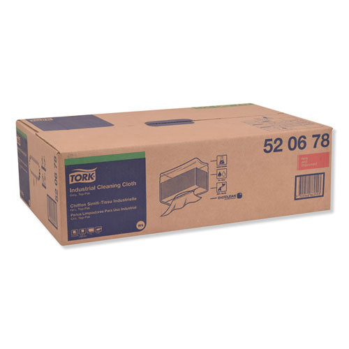 Tork® Industrial Cleaning Cloths, 1-ply, 14 X 16.9, Gray, 120-pack, 5-carton freeshipping - TVN Wholesale