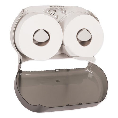 Tork® Twin Jumbo Roll Bath Tissue Dispenser, 19.29 X 5.51 X 11.83, Smoke-gray freeshipping - TVN Wholesale