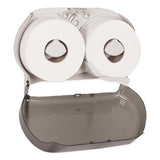 Tork® Twin Jumbo Roll Bath Tissue Dispenser, 19.29 X 5.51 X 11.83, Smoke-gray freeshipping - TVN Wholesale