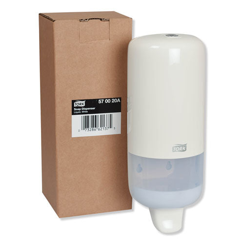 Tork® Elevation Liquid Skincare Dispenser, 1 L Bottle; 33 Oz Bottle, 4.4 X 4.5 X 11.5, White freeshipping - TVN Wholesale