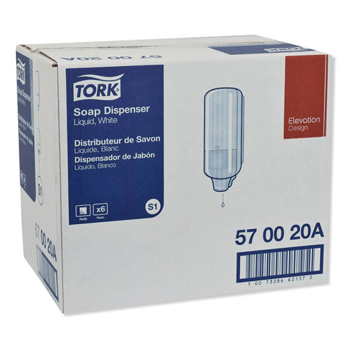 Tork® Elevation Liquid Skincare Dispenser, 1 L Bottle; 33 Oz Bottle, 4.4 X 4.5 X 11.5, White freeshipping - TVN Wholesale