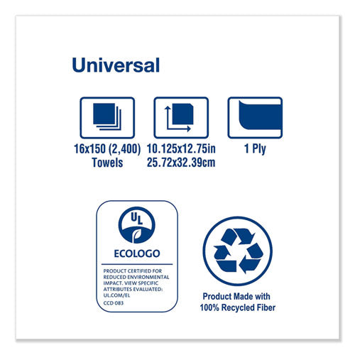 Tork® Universal C-fold Hand Towel, 1-ply, 10.13 X 12.75, White, 150-pack, 16 Packs-carton freeshipping - TVN Wholesale