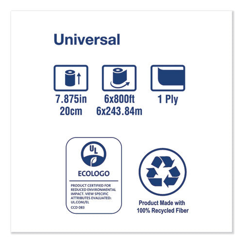 Tork® Universal Hardwound Roll Towel, 7.88" X 800 Ft, Natural, 6-carton freeshipping - TVN Wholesale