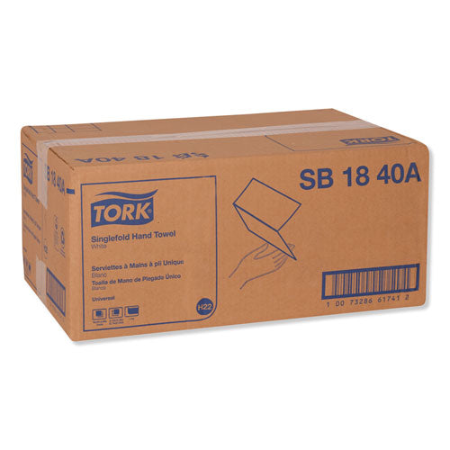 Tork® Universal Singlefold Hand Towel, 9.13 X 10.25, White, 250-pack,16 Packs-carton freeshipping - TVN Wholesale