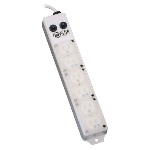Tripp Lite Medical-grade Power Strip For Patient-care Vicinity, 6 Outlets, 15 Ft Cord freeshipping - TVN Wholesale
