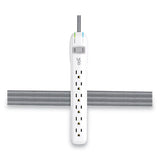 360 Electrical Habitat 6-outlet Surge Protector, 6 Ft Cord, Tungsten freeshipping - TVN Wholesale