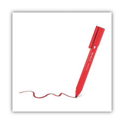 TRU RED™ Permanent Marker, Pen-style, Fine Bullet Tip, Red, Dozen freeshipping - TVN Wholesale
