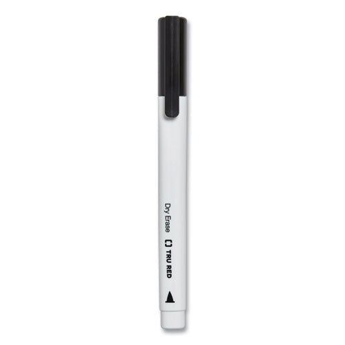TRU RED™ Dry Erase Marker, Pen-style, Fine Bullet Tip, Black, 36-pack freeshipping - TVN Wholesale