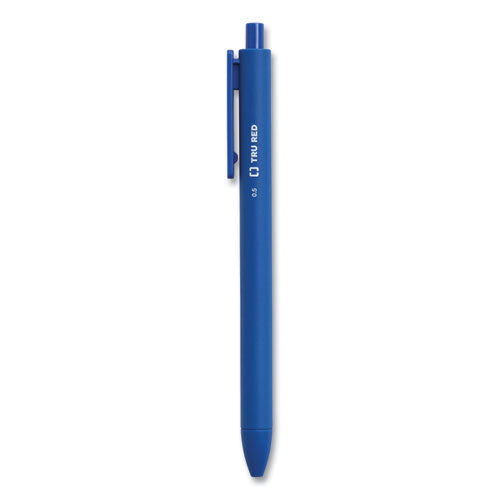 TRU RED™ Quick Dry Gel Pen, Stick, Fine 0.5 Mm, Blue Ink, Blue Barrel, 24-pack freeshipping - TVN Wholesale