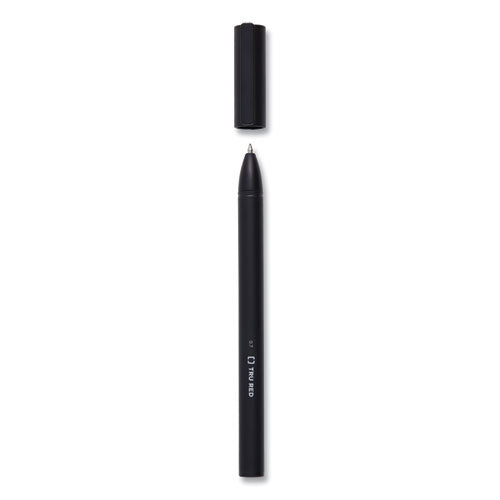 TRU RED™ Quick Dry Gel Pen, Stick, Medium 0.7 Mm, Black Ink, Black Barrel, 24-pack freeshipping - TVN Wholesale