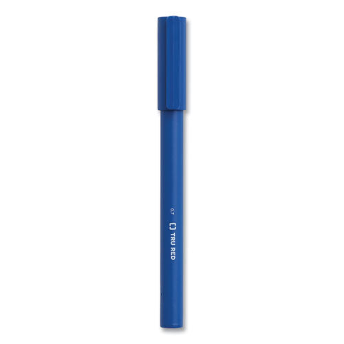 TRU RED™ Quick Dry Gel Pen, Stick, Medium 0.7 Mm, Blue Ink, Blue Barrel, 24-pack freeshipping - TVN Wholesale