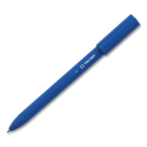 TRU RED™ Quick Dry Gel Pen, Stick, Medium 0.7 Mm, Blue Ink, Blue Barrel, 24-pack freeshipping - TVN Wholesale
