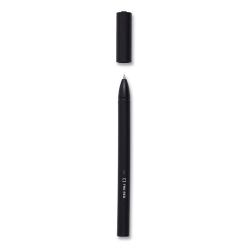 TRU RED™ Quick Dry Gel Pen, Stick, Fine 0.5 Mm, Black Ink, Black Barrel, Dozen freeshipping - TVN Wholesale