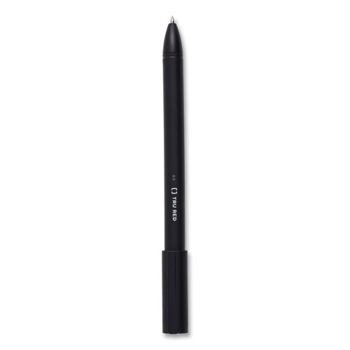 TRU RED™ Quick Dry Gel Pen, Stick, Fine 0.5 Mm, Black Ink, Black Barrel, Dozen freeshipping - TVN Wholesale