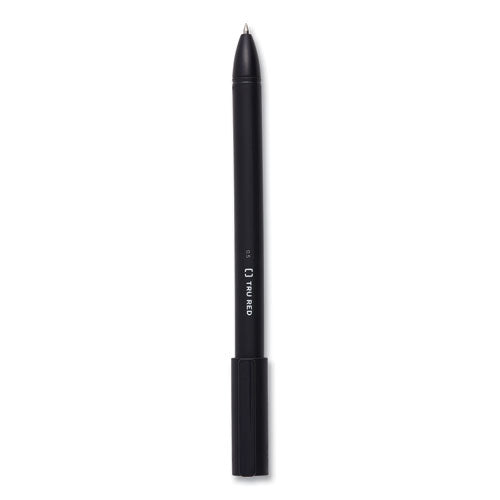 TRU RED™ Quick Dry Gel Pen, Stick, Fine 0.5 Mm, Black Ink, Black Barrel, 5-pack freeshipping - TVN Wholesale
