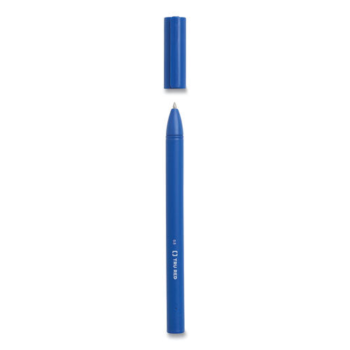 TRU RED™ Quick Dry Gel Pen, Stick, Fine 0.5 Mm, Blue Ink, Blue Barrel, 5-pack freeshipping - TVN Wholesale