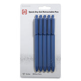 TRU RED™ Quick Dry Gel Pen, Retractable, Medium 0.7 Mm, Blue Ink, Blue Barrel, 5-pack freeshipping - TVN Wholesale