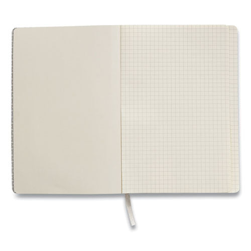 TRU RED™ Flexible-cover Business Journal, 1 Subject, Quadrille Rule, Gray Cover, 8 X 5.5, 96 Sheets freeshipping - TVN Wholesale