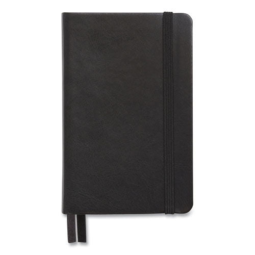 TRU RED™ Flexible-cover Business Journal, 1 Subject, Dotted Rule, Black Cover, 3.5 X 5.5, 128 Sheets freeshipping - TVN Wholesale