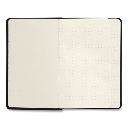 TRU RED™ Flexible-cover Business Journal, 1 Subject, Dotted Rule, Black Cover, 3.5 X 5.5, 128 Sheets freeshipping - TVN Wholesale