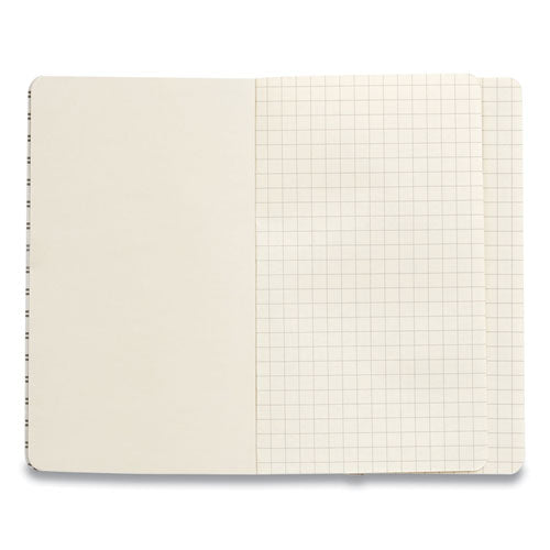 TRU RED™ Flexible-cover Business Journal, 1 Subject, Quadrille Rule, Gray Cover, 3.5 X 5.5, 96 Sheets freeshipping - TVN Wholesale
