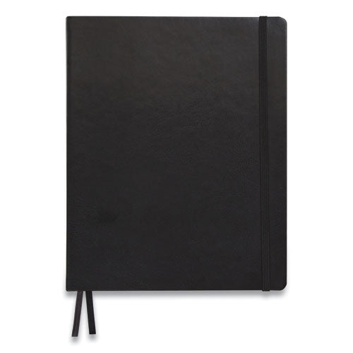TRU RED™ Flexible-cover Business Journal, 1 Subject, Dotted Rule, Black Cover, 10 X 8, 128 Sheets freeshipping - TVN Wholesale