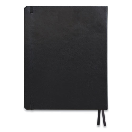 TRU RED™ Flexible-cover Business Journal, 1 Subject, Dotted Rule, Black Cover, 10 X 8, 128 Sheets freeshipping - TVN Wholesale