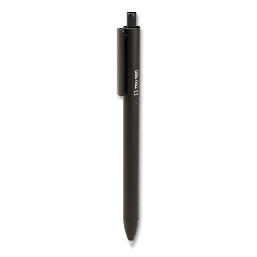 TRU RED™ Quick Dry Gel Pen, Retractable, Bold 1 Mm, Black Ink, Black Barrel, 5-pack freeshipping - TVN Wholesale